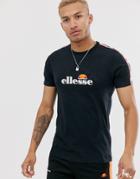 Ellesse Acapulco T-shirt With Taping In Black