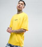 Sixth June T-shirt In Yellow With Small Logo - Yellow