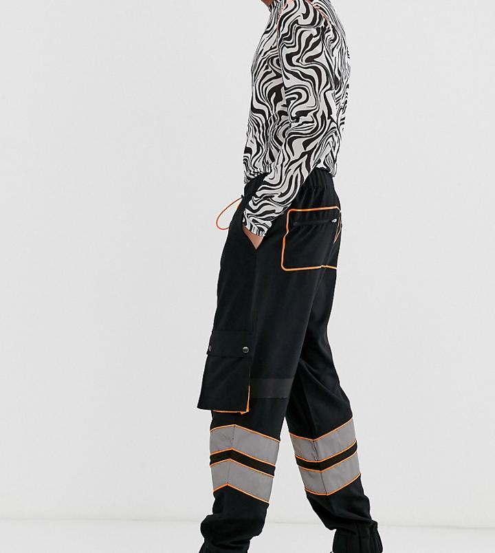 Collusion Utility Pants With Bellow Pockets - Black