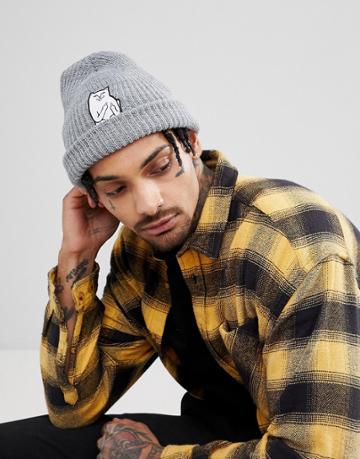 Ripndip Lord Nermal Beanie In Gray - Gray