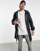 Bolongaro Trevor Leather Parka Jacket-black