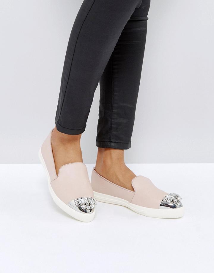 Miss Kg Lollie Jewelled Sneakers - Beige