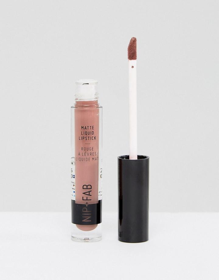 Nip+fab Make Up Matte Liquid Lipstick Spice - Pink