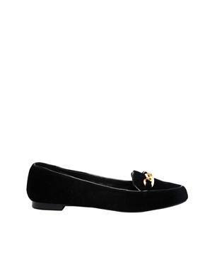 Asos Mama Said Chain Loafers - Black Velvet