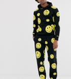 Chinatown Market Smiley All Over Sweatpants In Black