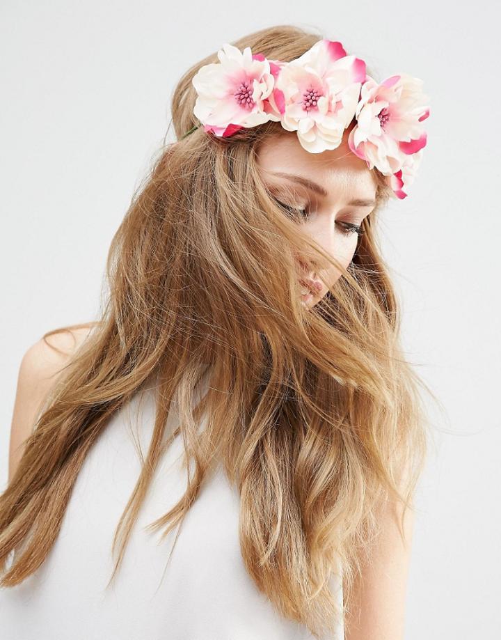 Asos Wedding Hair Garland - Pink