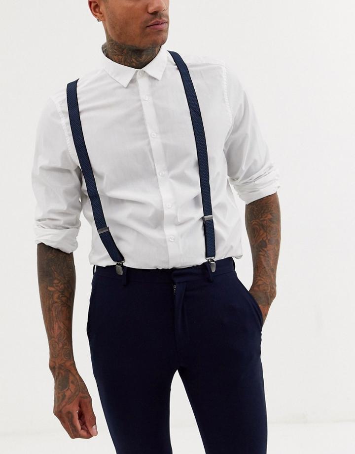 Peter Werth Duncan Suspenders - Navy