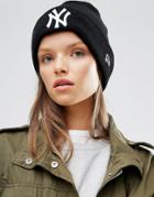 New Era Beanie With Ny Logo - Black