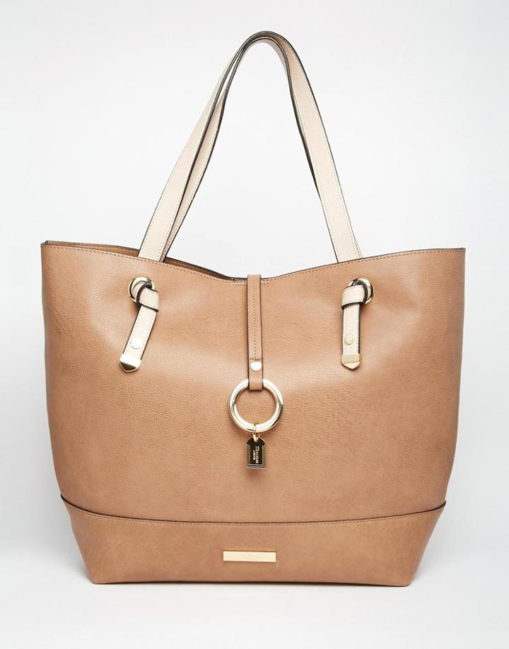 Dune Tote Bag In Taupe - Taupe