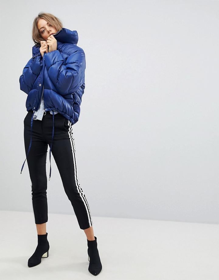Stradivarius Double Stripe Pants - Black