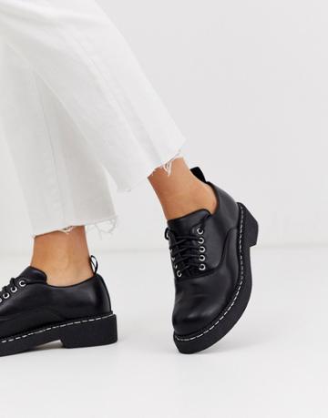 Lamoda Black Oxford Shoes