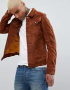 Goosecraft Western Suede Jacket In Brown - Brown