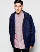 Pretty Green Jacket With Hood In Navy - Navy
