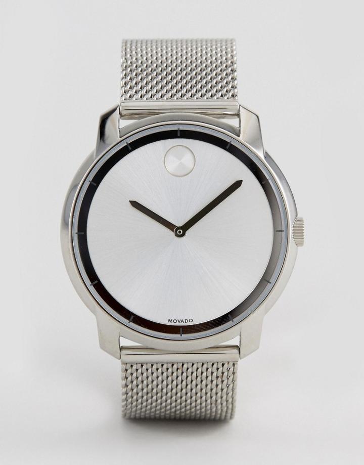 Movado Bold 3600260 Mesh Watch In Silver - Silver