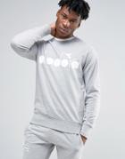 Diadora Sweatshirt With Large Logo - Gray