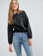 Pepe Jeans Pendle Cracked Sweatshirt - Silver