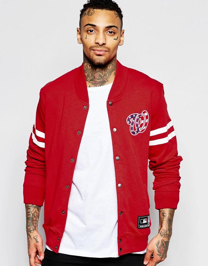 Majestic Washington Letterman Jacket - Red