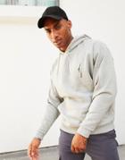 Asos Design Dark Future Oversized Hoodie In Gray Marl With Small Logo