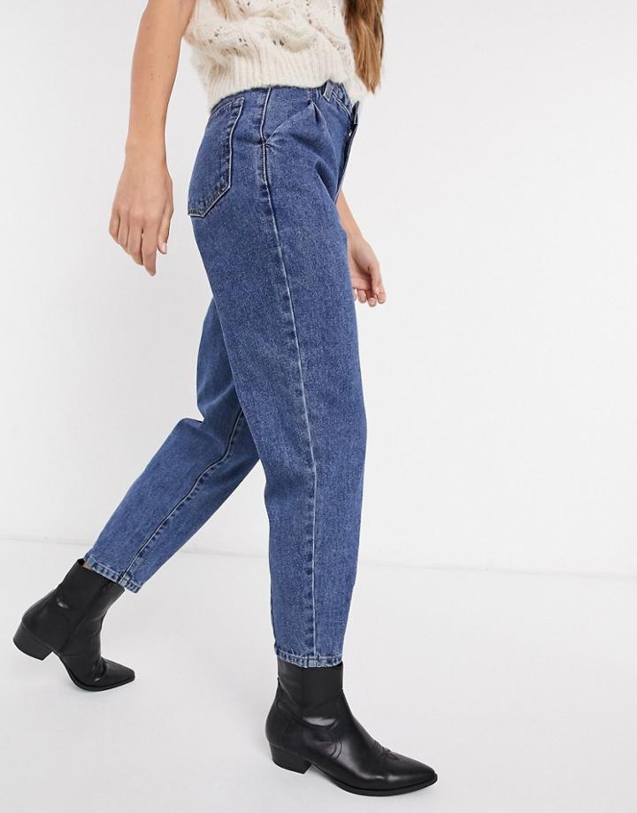 Object Slouch Jeans In Blue-blues