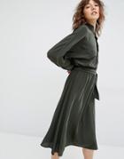 Gestuz Kate Green Midi Dress - Green