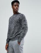 Stradivarius Knitted Sweater In Gray Marl - Gray