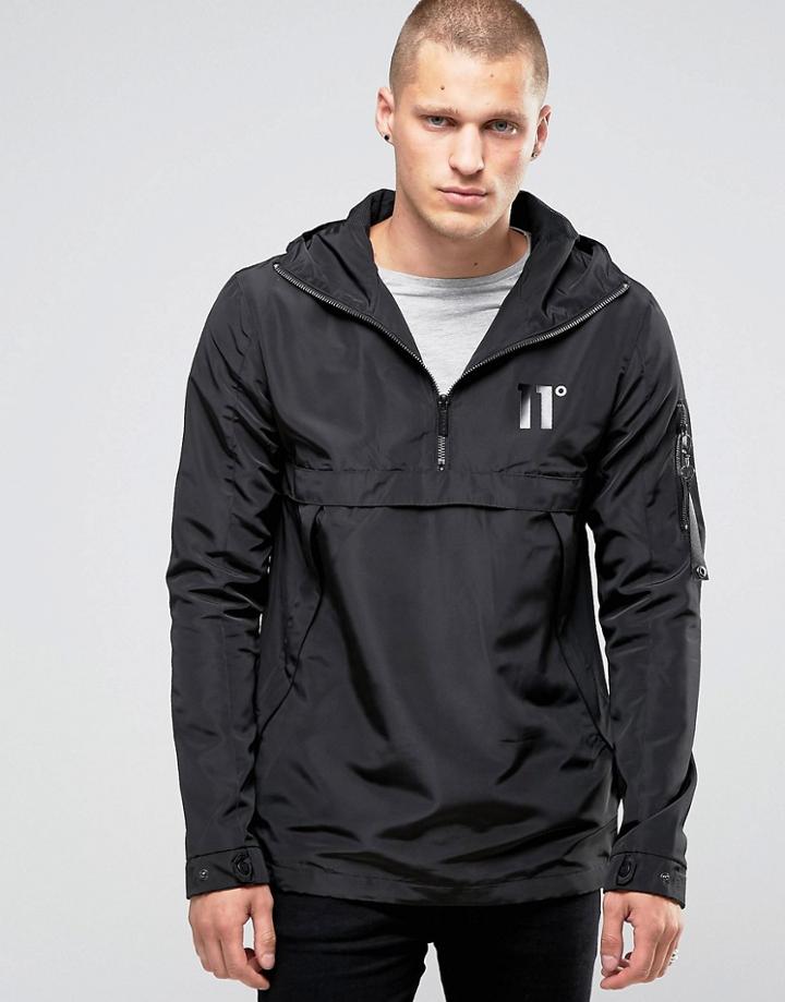 11 Degrees Lightweight Overhead Jacket - Black