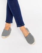Pieces Haisha Black Striped Espadrilles - Stripe New Black
