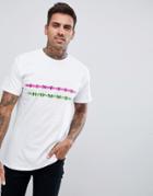Boohooman T-shirt With Finesse Homme Print In White - White