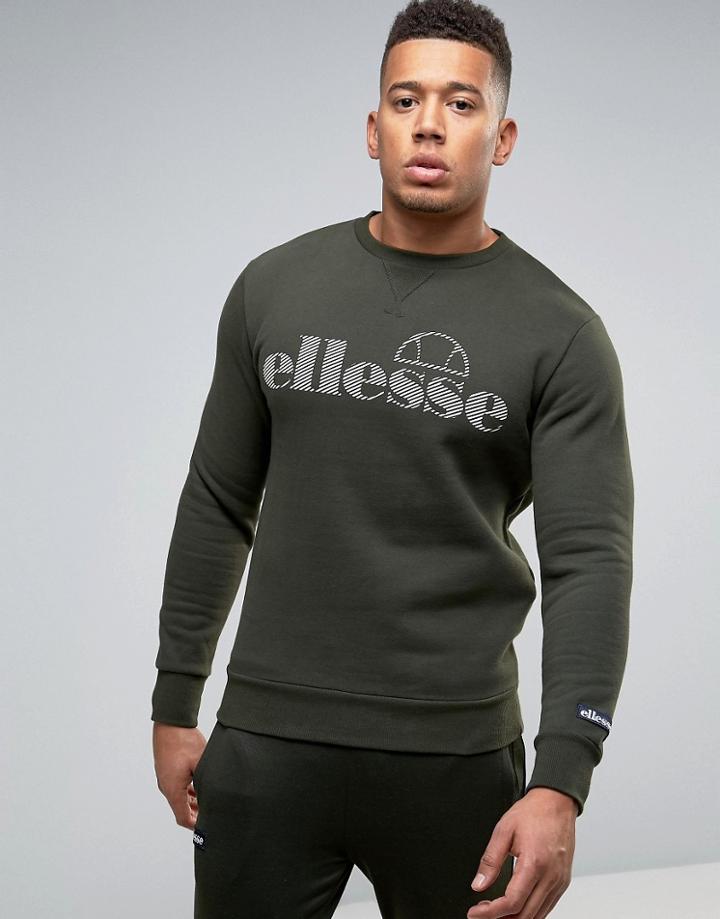 Ellesse Sweatshirt With Large Logo - Green