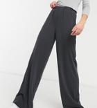 Dr Denim Tall Bell Pants In Dark Gray-black