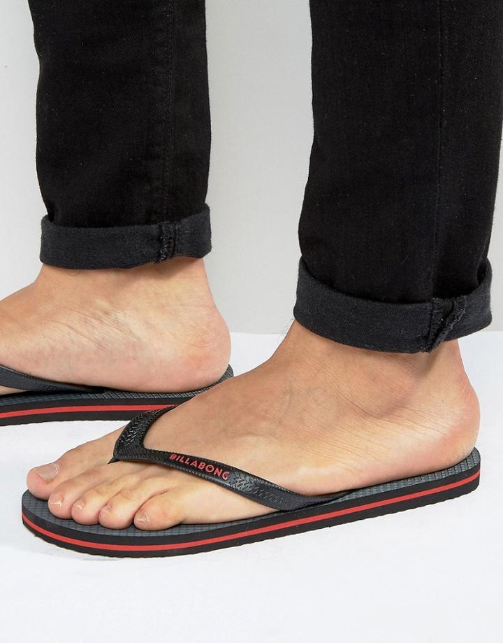 Billabong Tides Flip Flops - Black