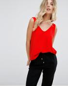 Mango V Front Shell Top - Red
