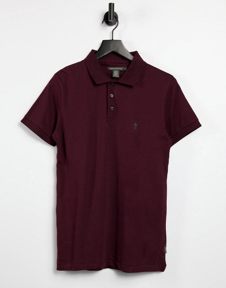 French Connection Polo In Chateaux-red