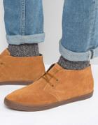 Fred Perry Byron Suede Mid Chukka Boots - Tan