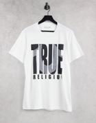 True Religion Shadow Horseshoe Logo T-shirt-white