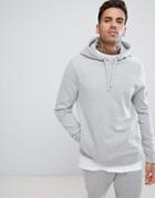 River Island Hoodie With Ma1 Pocket In Gray - Gray