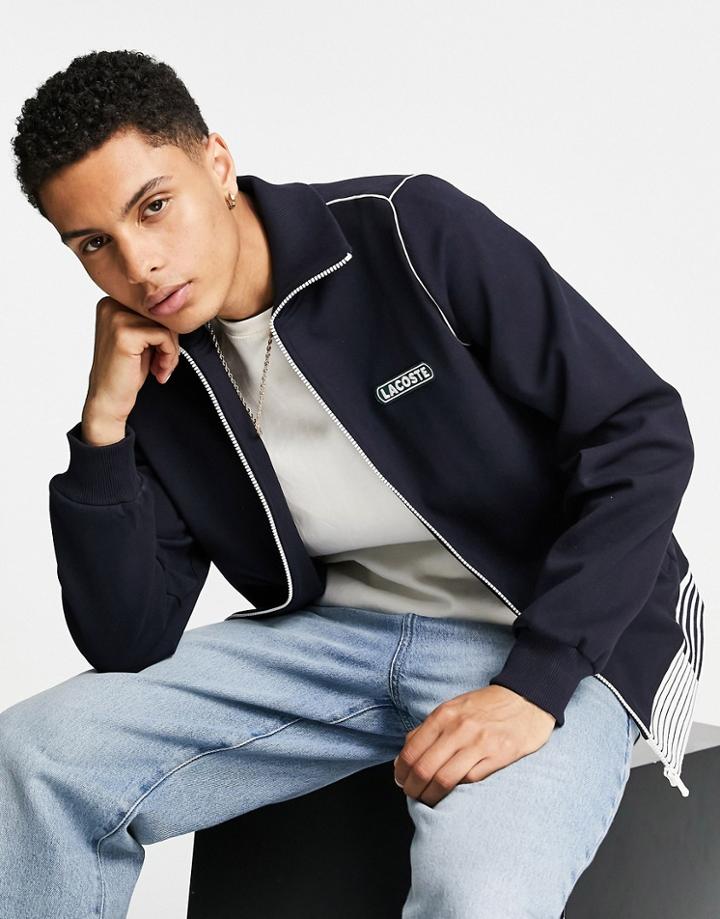 Lacoste Zip Thru Sweat-black
