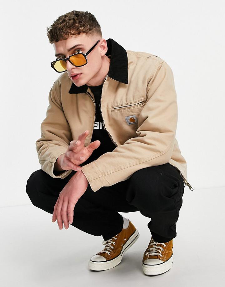 Carhartt Wip Og Detroit Jacket In Brown