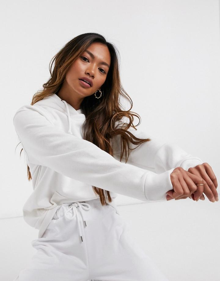 Brave Soul Relaxed Fit Clara Hoodie In White