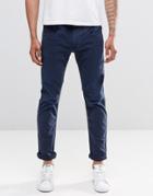 Replay Anbass Slim Jeans In Blue Overdye - Blue