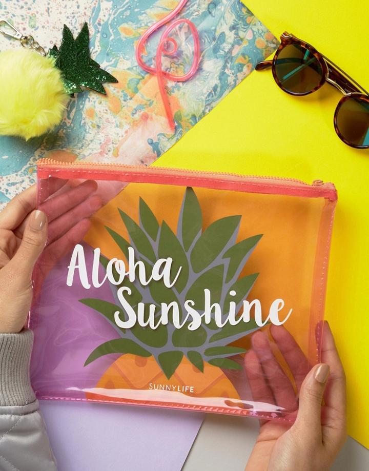 Sunnylife Pineapple Bikini Pouch - Multi