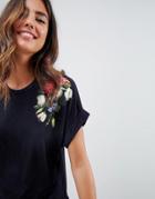 B By Ted Baker Kensington Floral Jersey Tee - Navy