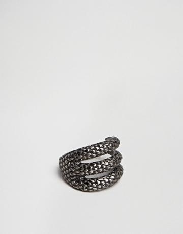 Simon Carter Claw Ring In Antiqued Silver - Silver