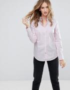 Only Cici Oxford Stripe Shirt - Pink
