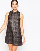 Sister Jane Emperor Dress With High Neck - Bronze