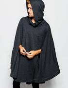 Asos Loungewear Cape - Charcoal Marl