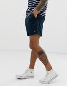 Farah Val Stretch Twill Shorts In Navy