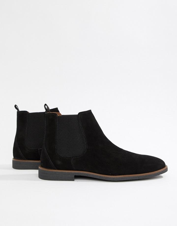 Burton Menswear Chelsea Boots In Black - Black
