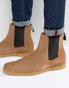 Religion Suede Chelsea Boots - Beige