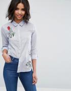Influence Embroidered Shirt - Blue